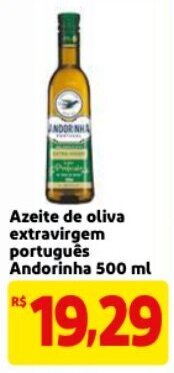 Mercado Extra Azeite de Oliva Extravirgem portugues Andorinha 500ml oferta