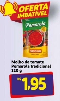 Mercado Extra Molho de tomate Pomarola tradicional 320g oferta