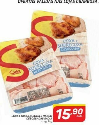 GBarbosa Coxa e sobrecoxa de frango desossadas sadia oferta