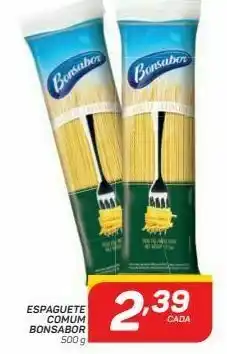 Espaguete comum bonsabor 500g