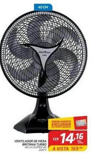 GBarbosa Ventilador de mesa britânia turbo oferta