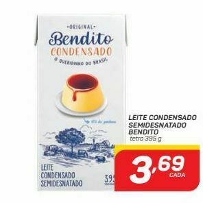 GBarbosa Leite condensado semidesnatado bendito 395g oferta