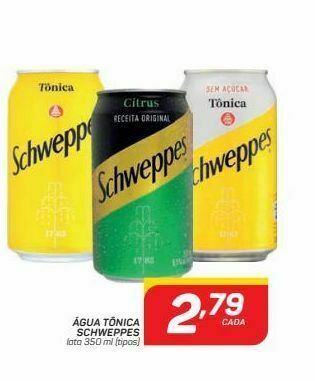 GBarbosa Água tônica schweppes 350ml oferta