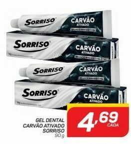 GBarbosa Gel dental carvão ativado sorriso oferta