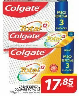 GBarbosa Creme dental colgate total 12 oferta