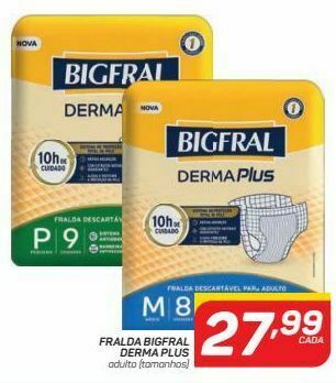 Fralda bigfral derma plus