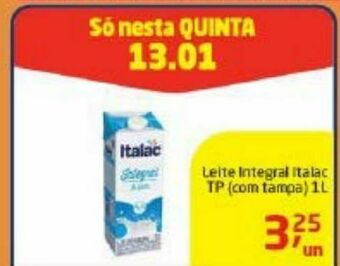 Leite integral italac 1l