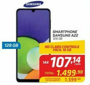 GBarbosa Smartphone samsung a22 128 gb oferta