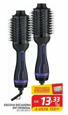 GBarbosa Escova secadora 3x1 mondial oferta