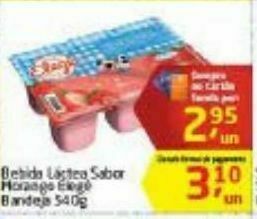 Tenda Atacado Bebida láctea elegê 540g oferta