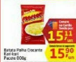 Tenda Atacado Batata palha crocante kari-kari 800g oferta