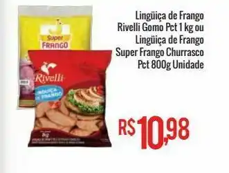 Mart Minas Linguiça de frango rivelli gomo pct 1kg oferta