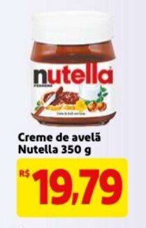Mercado Extra Creme de Avela Nutella 350g oferta