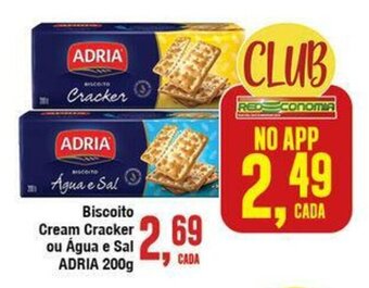 Biscoito Cream Cracker ou Agua e sal Adria 200g