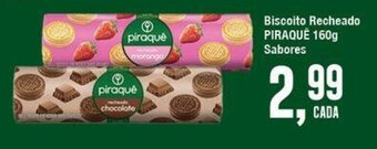 Redeconomia Biscoito Recheado Piraque 160g sabores oferta