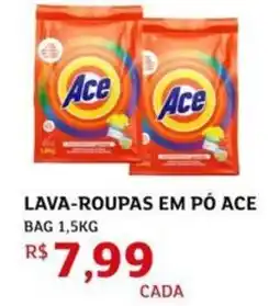 Assaí Atacadista Lava-roupas em pó ace oferta
