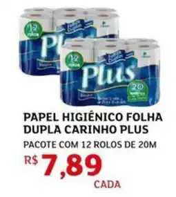 Assaí Atacadista Papel higiênico folha dupla carinho plus oferta