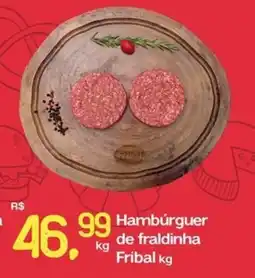 Cometa Supermercados Hambúrguer de fraldinha Fribal oferta