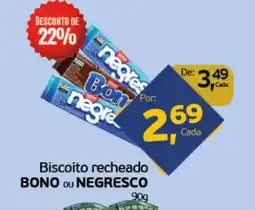 Cometa Supermercados Biscoito recheado BONO ou NEGRESCO oferta