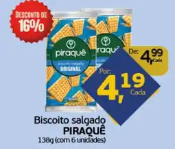 Cometa Supermercados Biscoito salgado PIRAQUÊ oferta