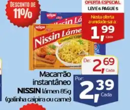 Cometa Supermercados Macarrão instantâneo NISSIN lámen oferta