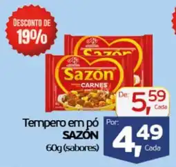 Cometa Supermercados Tempero em pó SAZÓN (sabores) oferta