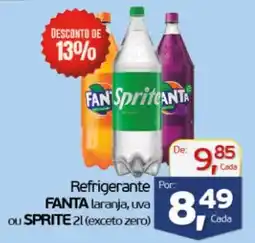 Cometa Supermercados Refrigerante FANTA laranja, uva ou SPRITE (exceto zero) oferta
