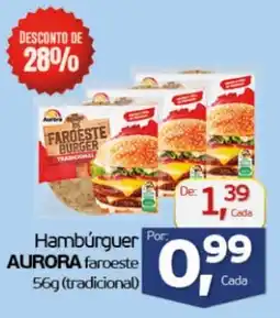 Cometa Supermercados Hambúrguer AURORA faroeste oferta