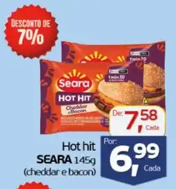 Cometa Supermercados Hot hit SEARA (cheddar e bacon) oferta