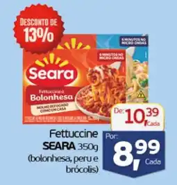 Cometa Supermercados Fettuccine SEARA (bolonhesa, peru e brócolis) oferta
