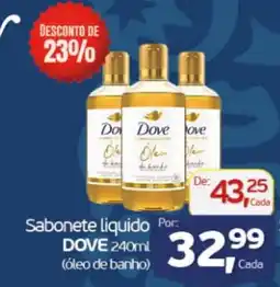 Cometa Supermercados Sabonete liquido DOVE oferta