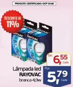 Cometa Supermercados Lâmpada led Por RAYOVAC branca 4,9w oferta