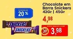 Federzoni Supermercados Chocolate em Barra Snickers oferta