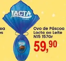 Federzoni Supermercados Ovo de Páscoa Lacta ao Leite N15 oferta