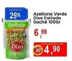 Federzoni Supermercados Azeitona Verde Diza Fatiada Sachê oferta