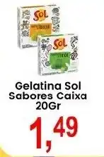 Federzoni Supermercados Gelatina Sol Sabores Caixa oferta
