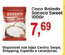 Federzoni Supermercados Coco Ralado Sococo Sweet oferta