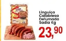 Federzoni Supermercados Linguiça Calabresa Defumada Sadia oferta