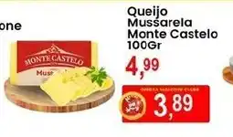 Federzoni Supermercados Queijo Mussarela Monte Castelo oferta