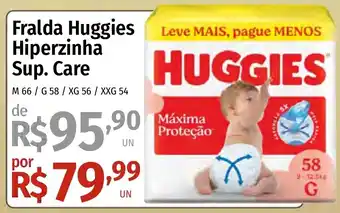 Supermercado Dalben Fralda Huggies Hiperzinha Sup. Care oferta