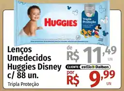 Supermercado Dalben Lenços Umedecidos Huggies Disney c/ 88 un. oferta