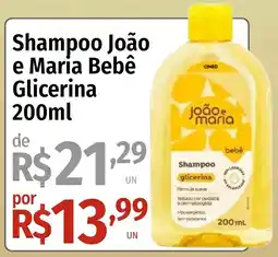 Supermercado Dalben Shampoo João e Maria Bebê Glicerina oferta