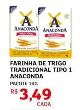 Assaí Atacadista Farinha de trigo tradicional tipo 1 anaconda oferta
