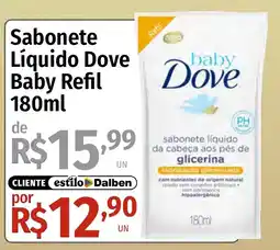 Supermercado Dalben Sabonete Líquido Dove Baby Refil oferta