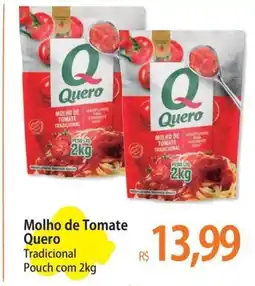 Atacadão Molho de Tomate Quero Tradicional Pouch oferta
