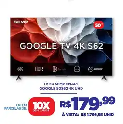 DB Supermercados Tv 50 semp smart GOOGLE 50S62 4K UHD oferta