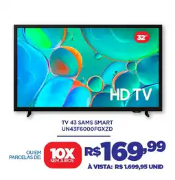 DB Supermercados Tv 43 sams smart UN43F6000FGXZD oferta