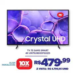 DB Supermercados Tv 75 sams smart 4K UN75U8600FGXZD oferta