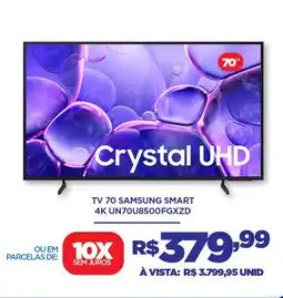 DB Supermercados Tv 70 samsung smart 4K UN70U8500FGXZD oferta