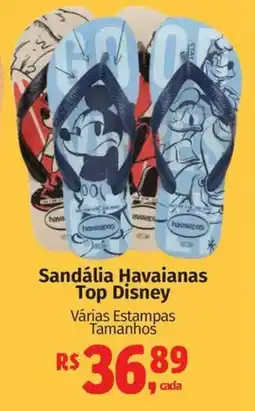 Supermercados Mateus Sandália Havaianas Top Disney oferta